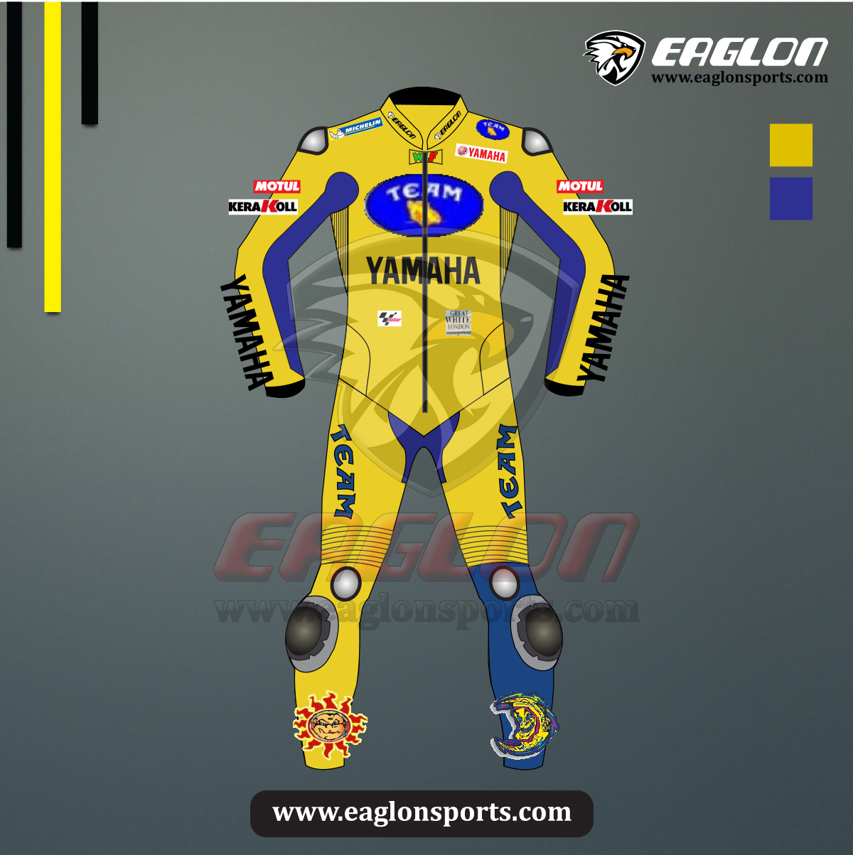 Valentino Rossi 2006 Team Yamaha Race Suit Valentino Rossi 2006 Team Yamaha Race Suit