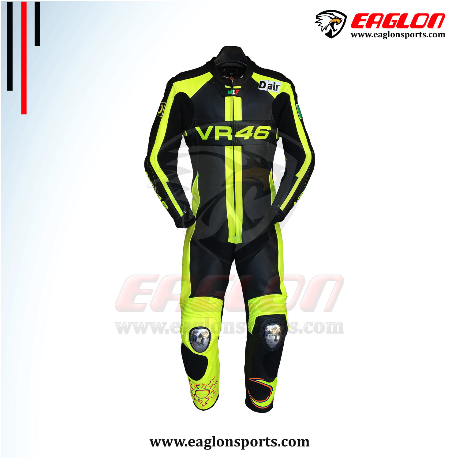 Valentino-Rossi-Black-VR46-Leather-Race-Suit Valentino-Rossi-Black-VR46-Leather-Race-Suit