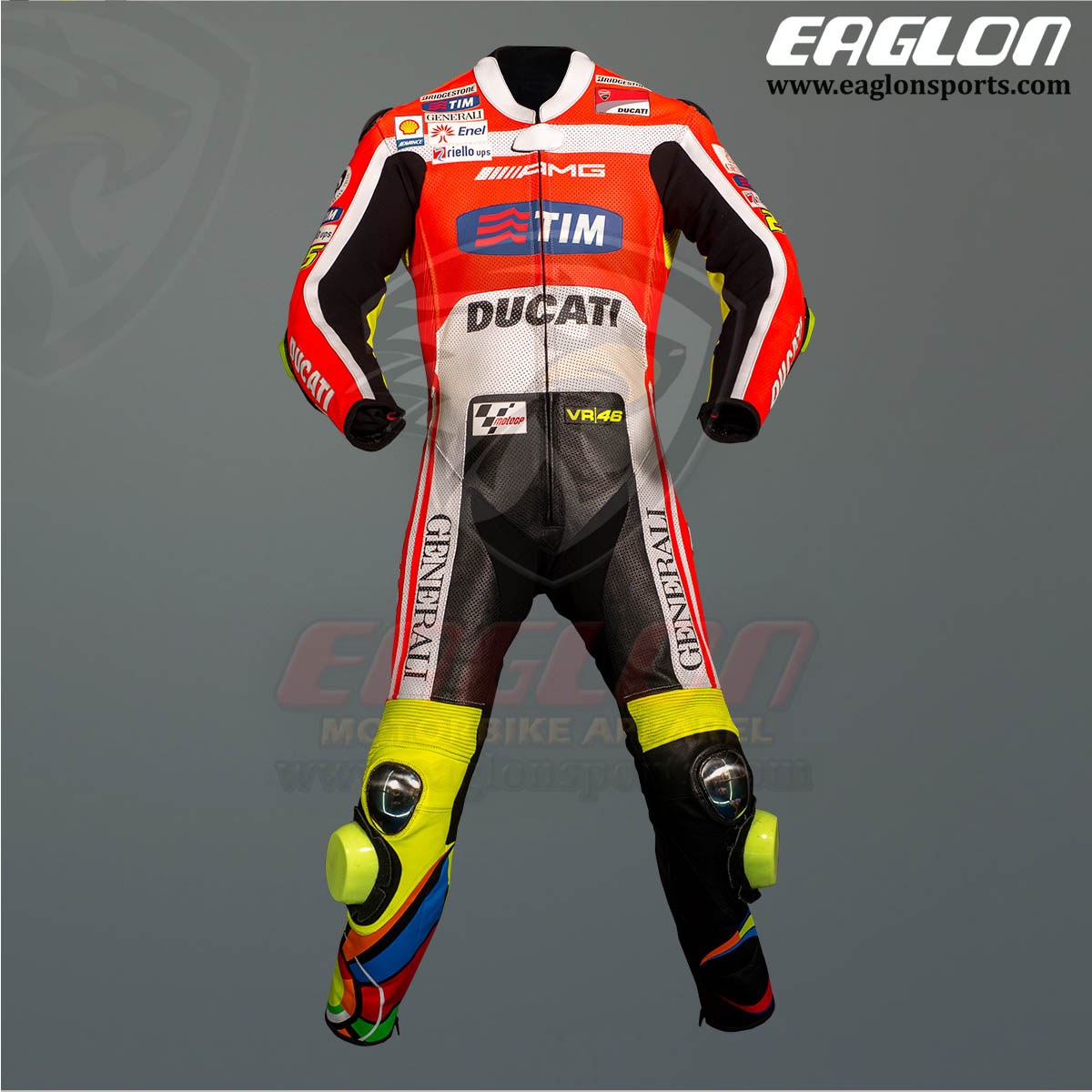 Valentino Rossi Ducati MotoGP 2011 Leather Race Suit