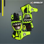 Buy Valentino Rossi VR46 MotoGP 2018 Lather Race Gloves - Image 2