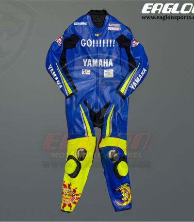 Valentino Rossi Yamaha Go!!! MotoGP 2004 Leather Riding Suit