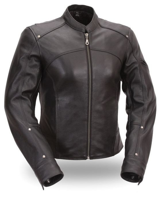 Hely Ladies Biker Leather Jacket -Eaglon Sports
