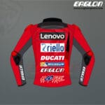 Francesco Bagnaia Ducati MotoGP 2022 Leather Race Jacket - Image 2