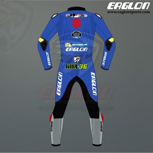 Joan Mir Team Suzuki MotoGP 2022 Leather Race Suit - Eaglon