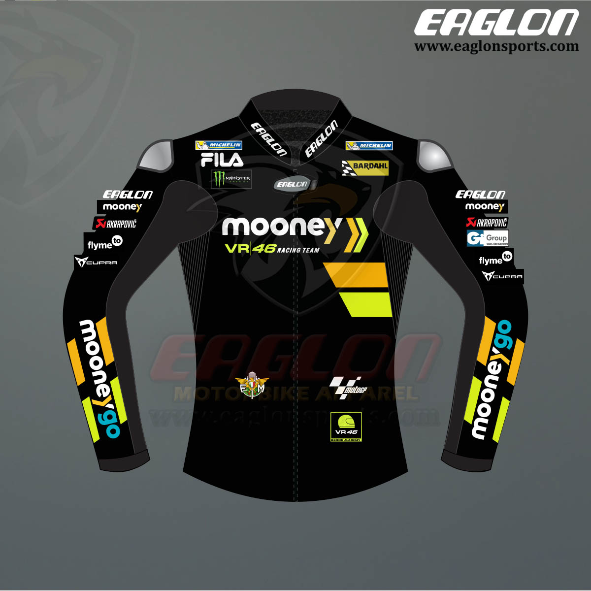 Luca Marini MotoGP 2023 Mooney VR46 Team Race Jacket