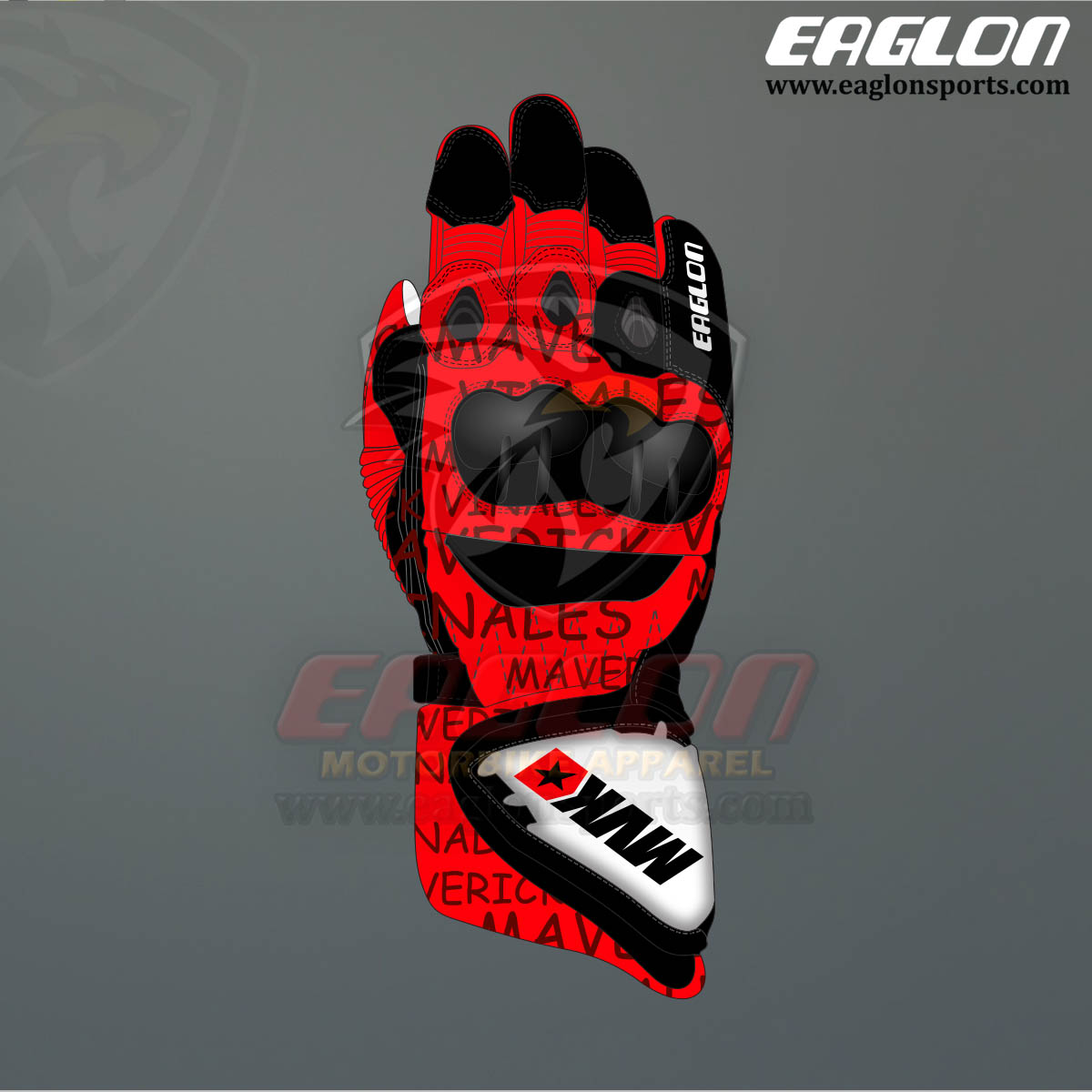 Maverick Vinales Winter Test 2023 Race Gloves