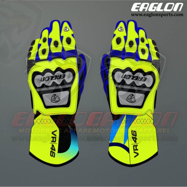 Valentino Rossi VR46 MotoGP 2021 Race Gloves