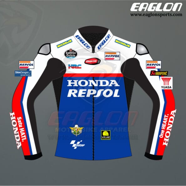 Valentino Rossi Honda Repsol Gas Motogp 2002 Leather Suit - Eaglon