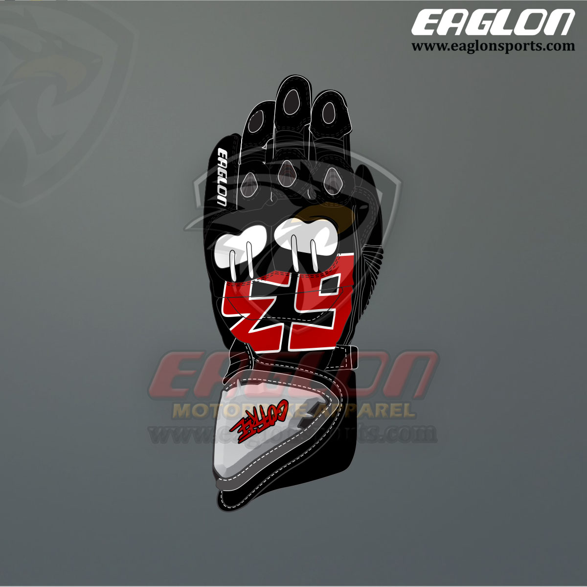Eaglon Sports Francesco Bagnaia Lenovo 2025 Race Gloves