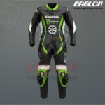 Kawasaki Ninja Black Green Race Suit
