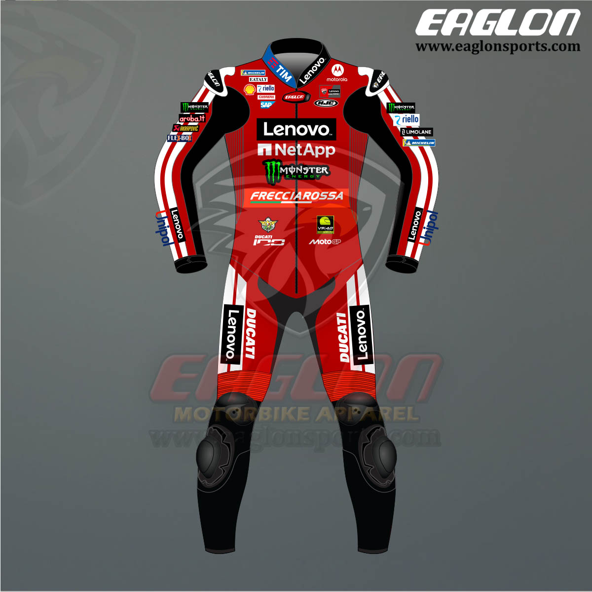 Francesco Bagnaia Ducati 2026 Race Suit Francesco Bagnaia Ducati 2026 Race Suit