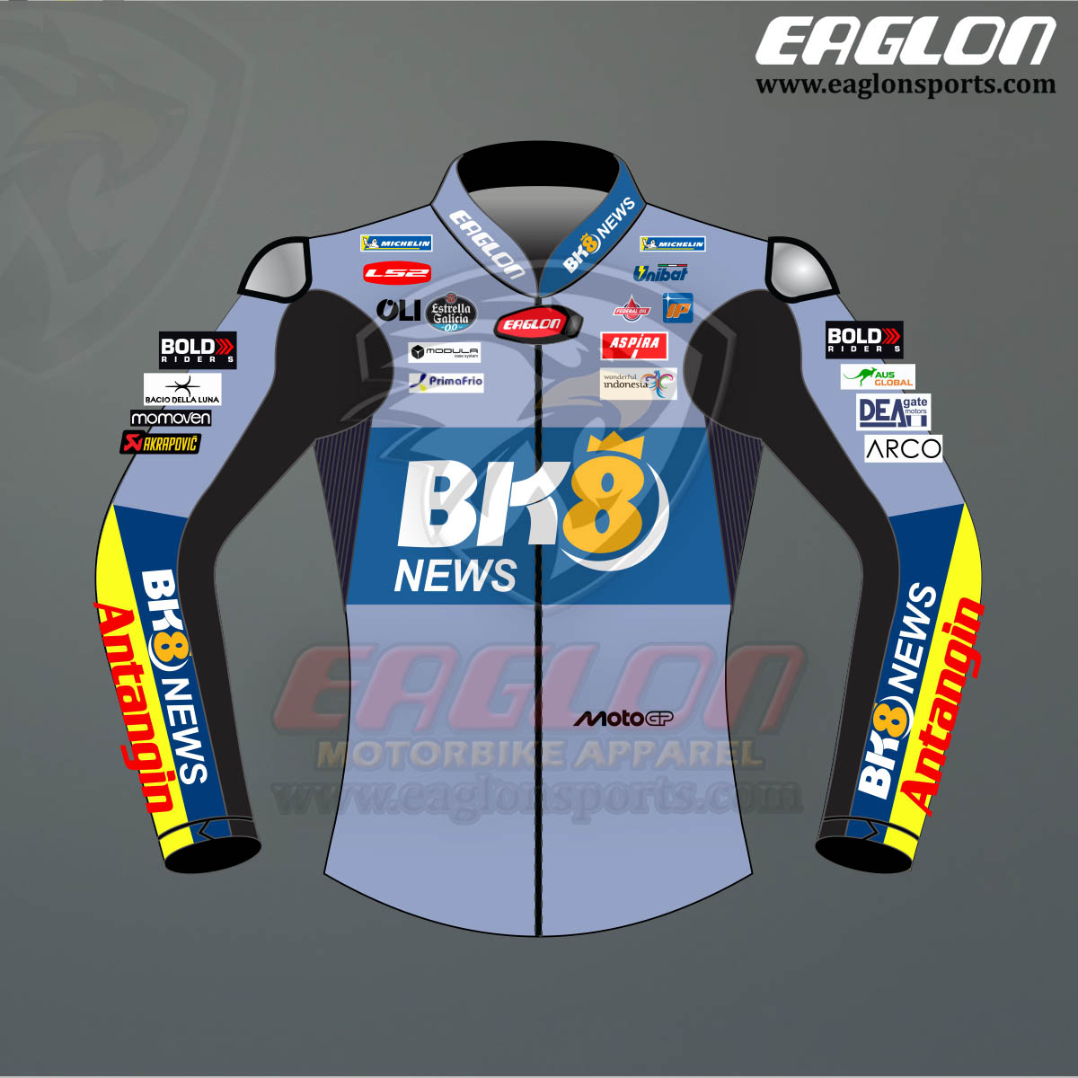 Fermin Aldeguer BK8 News 2026 Race Jacket Fermin Aldeguer BK8 News 2026 Race Jacket