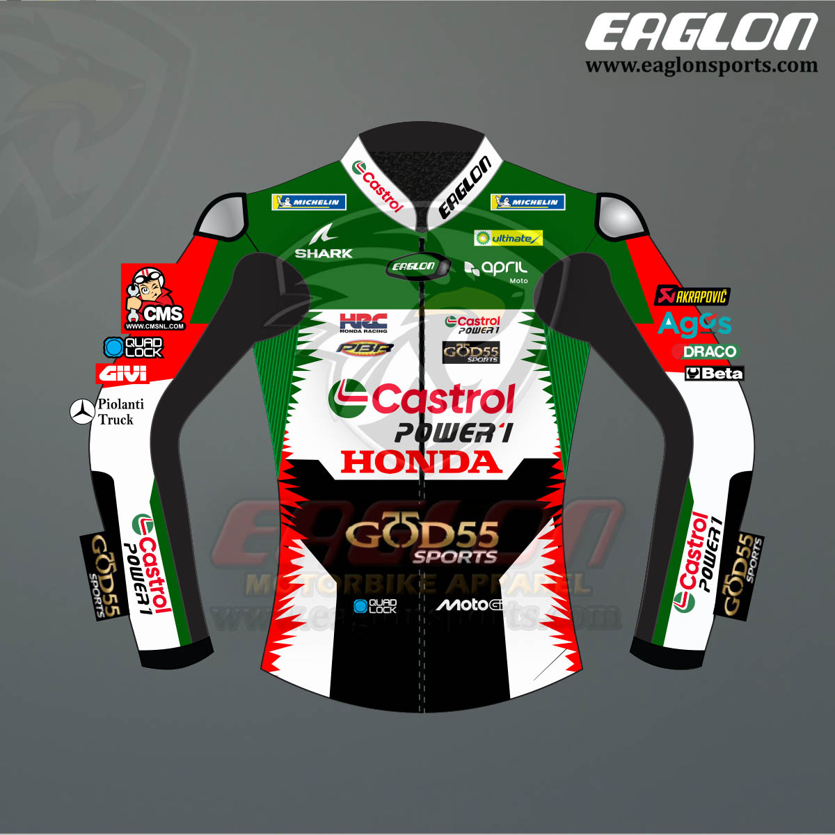 Johann Zarco Honda Castrol 2026 Race Jacket Johann Zarco Honda Castrol 2026 Race Jacket