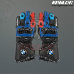 BMW Motorbike Leather Race Gloves