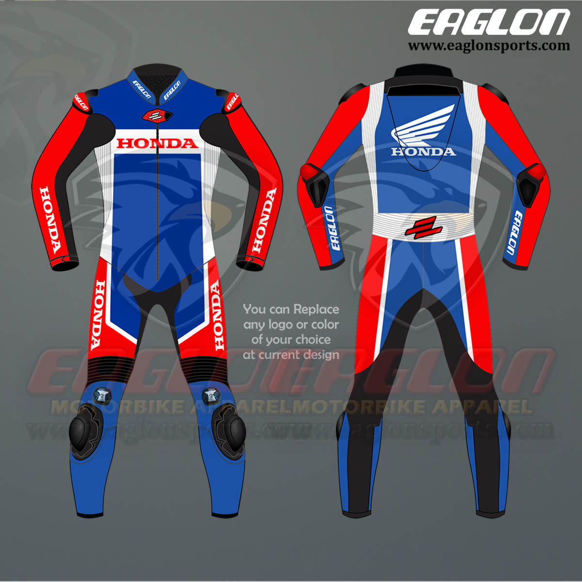 Honda Custom Motorcycle Leather Suit