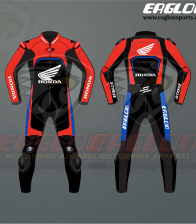 Honda Pro Motorcycle Leather Suit