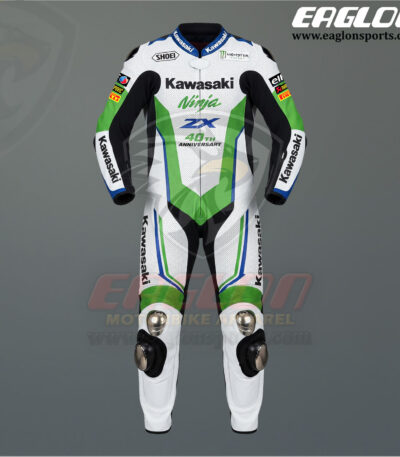 Kawasaki 40th Anniversary Motorcycle Leather Suit