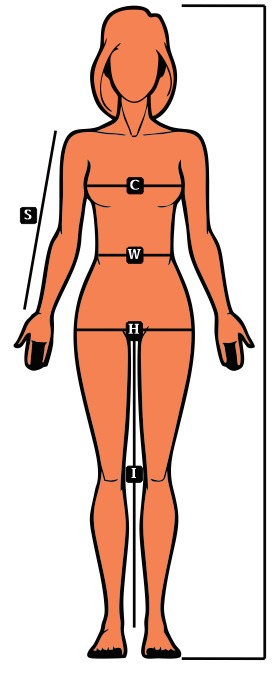 Ladies Size Measurement Guide